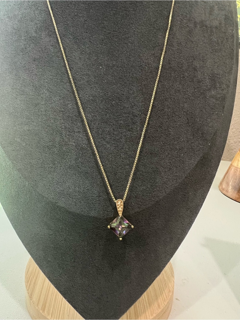Vermeil mystic topaz  necklace - Women Jewelry